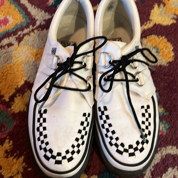 Classic T.U.K. Sneaker bottom white oxfords CREEPERS - Picture 3 of 6